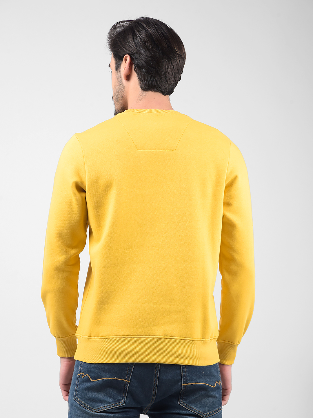 Numero Uno Men Typography Yellow Sweat Shirt